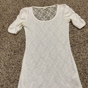 White Top with Full Lace Back